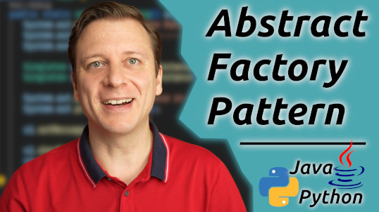 YouTube Video for the Abstract Factory Pattern in Java and Python